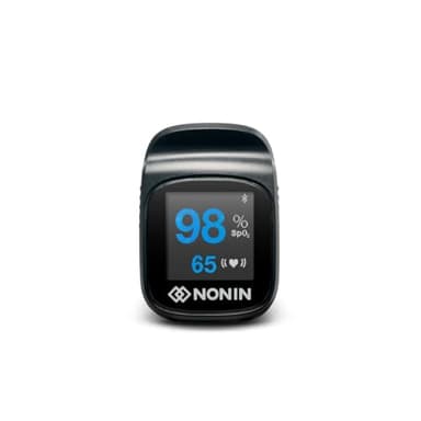Nonin TruO2 OTC Pulse Oximeter 3250 – FDA-Cleared Blood Oxygen Monitor, Medical-Grade Accuracy, Fingertip Pulse Oximeter, Apple Health Compatible