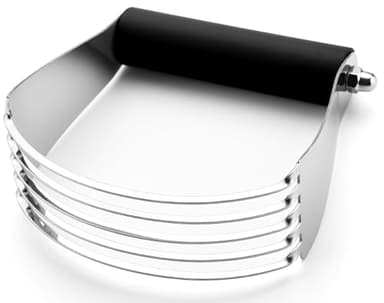 Spring Chef Dough Blender, Top Professional Pastry Cutter with Heavy Duty Stainless Steel Blades, Large Size, Black