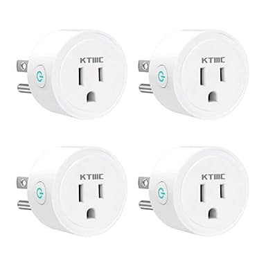 KTMC Smart Plug 4 Pack, Alexa & Google Home Compatible, No Hub Required, Remote Control, ETL Certified