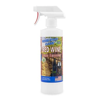 Amazing Red Wine Stain Remover – Natural Enzymes Eliminate Wine Stains Fast - Cleans Carpet, Upholstery, Clothing, Table Cloth & More - USA Made (16oz)