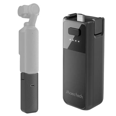 Maectech Fast Charging Battery Handle for Osmo Pocket 3 Accessories for Pocket 3 Battery Grips for Xtra Muse with Original Factory Battery Cells
