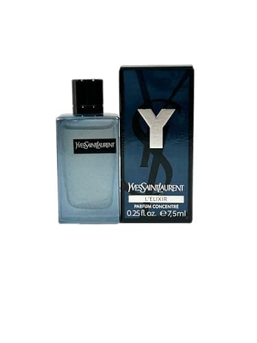 Yves Saint Laurent YSL Y ELIXIR Men Perfume L'ELIXIR Parfum mini splash on SMALL TRAVEL SIZE 7.5 ml / 0.25 Fl oz