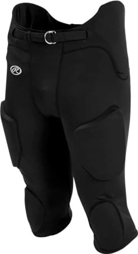 Rawlings | Boy's Lightweight Football Pants | Integrated Pads | black | X-Large