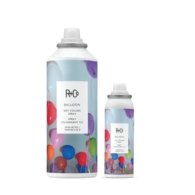 R+Co Balloon Dry Volume Spray Set | Instant Volume & Lift with Long-Lasting Hold | Adds Texture & Fullness Without Weight | Vegan + Cruelty-Free | 5oz + 2oz