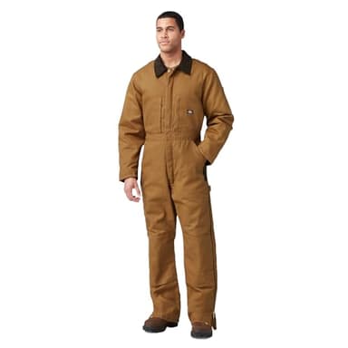 Dickies Men's Premium Insulated Duck Coverall, Brown Duck, XL - Regular