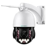 SV3C PTZ Security IP Camera Outdoor, 20X Optical Zoom 5MP Dual Band 2.4G 5GHZ WiFi Home Cameras Support Onvif, RTSP Browser Viewing, Humanoid Detect, Metal Shell Waterproof, 2-way Audio,SD Card Record