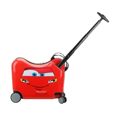 Disney's Cars Lightning McQueen Ride-On 18" Suitcase For Kids & Toddlers