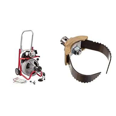RIDGID K-400 Drain Cleaning Machine Bundle with T-232 Cutter and Accessories