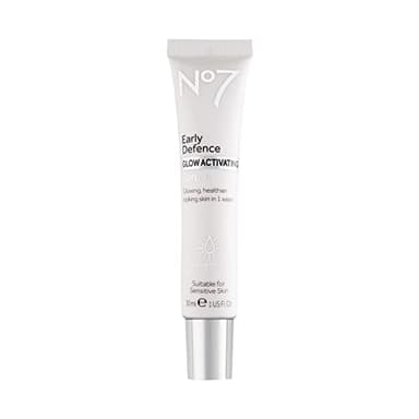 No7 Early Defense Glow Activating Serum - Anti Aging Serum with Peptides for Fine Lines and Wrinkles - Healthy Looking Skin Glowing Face Serum (30 ml)
