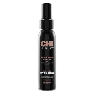 CHI Luxury Black Seed Oil Blend Dry Oil, Revitalizing & Nourishing Hair Oil, Creates Smooth & Shiny Hair, Sulfate, Paraben, & Cruelty-Free, 3 Oz