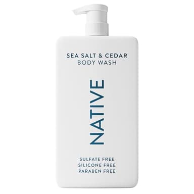 Native Sulfate Free Body Wash Contains Naturally Derived Ingredients | for Women & Men| Sea Salt & Cedar, 36 oz