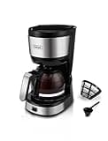 Gevi 4-Cup Coffee Maker with Auto-Shut Off, Small Drip Coffeemaker Super Automatic Espresso Machines Compact Coffee Pot Brewer Machine with Cone Filter, Glass Carafe and Hot Plate
