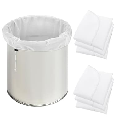 6 Pack Reusable Brew Bags, Extra Large 26"x22" Fine Mesh Strainer Bag with Adjustable Drawstring for Home Brewing Beer Wine Cold Brew Grains Hops Filtering