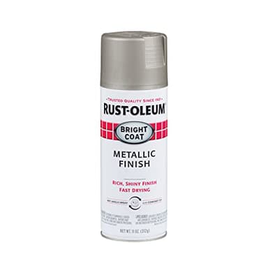 Rust-Oleum 7715830 Stops Rust Bright Coat Metallic Spray Paint, 11 Oz, Aluminum