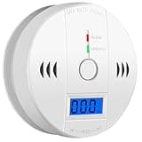 Carbon Monoxide Detectors Battery Powered Ring CO Monitor Wall Mount Alarm Detector with Sound and Light Warning for Home Room Hotel Office Car RV, Complies with UL2034 (Batteries NOT Included)