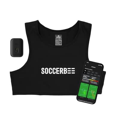 SOCCERBEE-BEE PRO 2 - Sports GPS Tracker & Vest for Outdoor Sports | 30days Trial Included & Subscription Requierd | Soccer Training Equipment | Fitness Tracker (Extra Large)