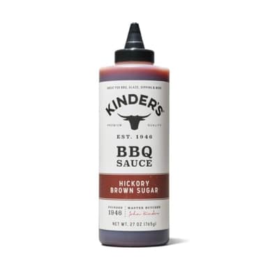 Hickory Brown Sugar Bbq Sauce | Pack Of 1 | 27 Ounce | Kinders Sauce | Larger Size | Great For Barbecue, Glaze, Dipping And Marinade | Gluten Free | No High Fructose Corn Syrup | Authentic Premium Product