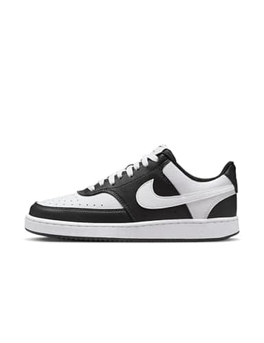 Nike Women's Court Vision Low Next Nature Shoes, Black/White, 8.5