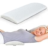 EPHEDORA Memory Foam Lumbar Support Back Pillow for Sleeping, Lower Back Support Pillow, Ergonomic Design with Non-Slip Bottom & Machine Washable Cover