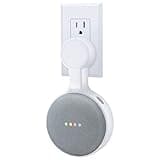 AMORTEK Outlet Wall Mount Holder for Google Nest Mini (Home Mini 2nd Gen and 1st Gen), A Space-Saving Accessories for Google Nest Mini Voice Assistant 2nd Generation (White)