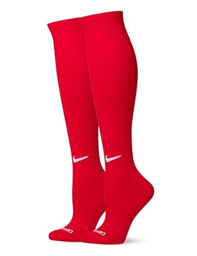 Nike Unisex Baseball/Softball Over-The-Calf Socks (2 Pairs), University Red/White, Medium