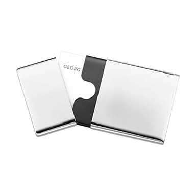 Georg Jensen Designer To Go Cardholder, Mirror Polished Stainless Steel, Business Card Holder, Pocket Case, Office, Unique Gift
