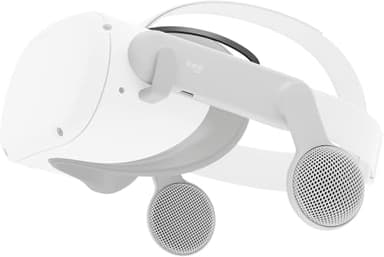 Logitech Chorus VR Off-Ear Headset for Meta Quest 2, Designed for Gaming and VR Fitness, Lightweight, Open air immersive Audio, flip to Mute, USB-C passthrough - White (Renewed)