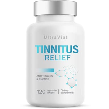 Tinnitus Relief for Ringing Ears, 1200mg Natural Ear Health Supplement for for Ear Ringing, 120 Capsules