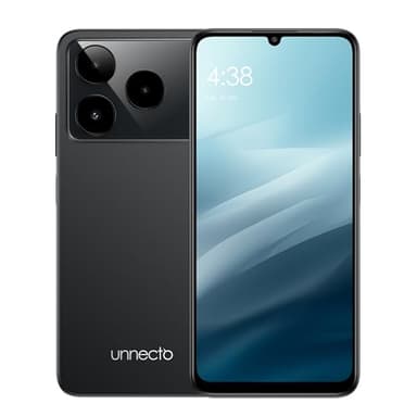 Unnecto Eco 20 | SIM + eSIM | Unlocked Smartphone | Android 16 | 2 Day Battery | NFC | 6.75” HD+ Display | 8GB RAM+10GB VRAM | 256GB Storage | 108MP Triple Camera | Fingerprint | Charcoal