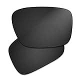 Prizo Polarized Replacement Lenses for Oakley Drop Point Sunglasses OO9367 (Dark Black)