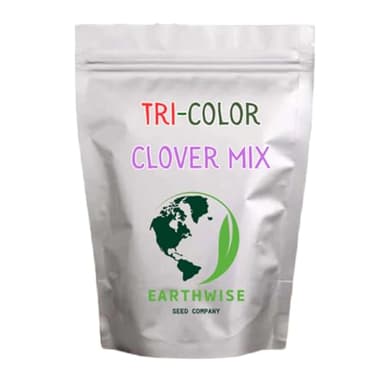 Earthwise Tri-Clover Alternative Lawn Seed Mix – White Dutch, Crimson, and Red Clover, Nitrogen Fixing, Organic, Low Maintenance, Pollinator Friendly – Covers Up to 2,000 sq ft, 1 lb