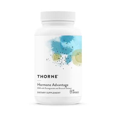 THORNE - Hormone Advantage - Estrogen Support & Hormone Balance for Men & Women* - Featuring DIM & Pomegranate Extract - Gluten, Dairy & Soy-Free - 60 Servings