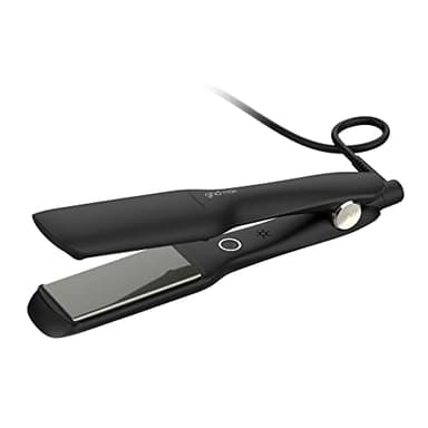 ghd Max Styler - 2” Professional Flat Iron Hair Straightener with Dual-Zone Technology, Wide Ceramic Plates for Long, Thick, or Curly Hair - 365ºF Safe Heat and Auto Sleep Mode - Black