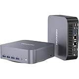 GEEKOM GT1 Mega AI Mini PC,14th Gen Intel Core Ultra U9-185H Processor (16C/22T,up to 5.1 GHz),32GB DDR5 2TB PCIe Gen4 SSD,Mini Desktop Computers Windows 11 Pro,WiFi 7/BT 5.4/Dual 2.5G LAN/USB4.0/8K