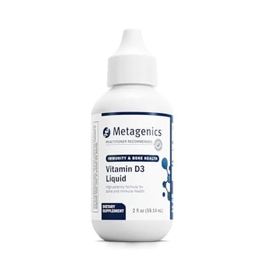 Metagenics Vitamin D3 Liquid Supplement - High Absorbency & Easy to Swallow Liquid Vitamin D3 for Bone Health & Immune Support* - Suitable for Kids - 2 fl oz - 2,275 Servings
