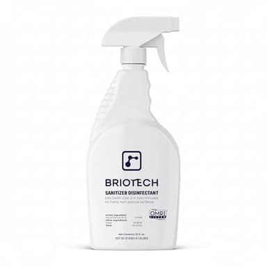 BRIOTECH Sanitizer Disinfectant Hypochlorous Spray, Kill 99.99% of Viruses & Bacteria, Control Mold, Eliminate Odor, Gentle for Nursery & Play Rooms, Food Contact Surface Sanitizer, 32 fl oz