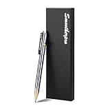 SMOOTHERPRO Bolt Action Pen, Aluminum Ballpoint Pen Compatible with Parker and Fisher Space SPR Refill, EDC Pen for Writing, Grey (TP331GR)