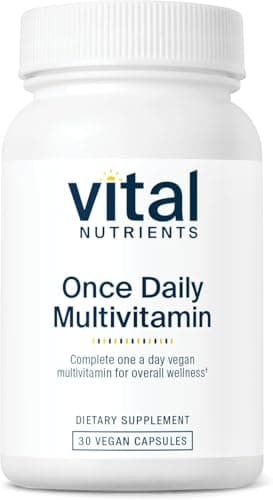 Vital Nutrients Once Daily Multivitamin - Vegan Multi for Women & Men - Allergen-Free - 19 Essential Vitamins + Antioxidants for Eye and Heart Health - Gluten, Dairy & Soy-Free - 30 Capsules