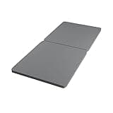 Spinal Solution Wood Split Bunkie Board/Slats,Mattress Bed Support,Fits Standard, Twin, Grey