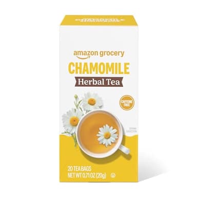 Amazon Grocery, Chamomile Herbal Tea Bags, 20 Ct