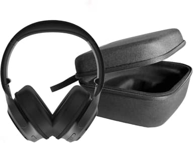 WYZE Noise Cancelling Headphones and Hard Case for Travel, Wireless Over The Ear Bluetooth Headphones with Active Noise Cancellation, Clear Voice Pick-up, Alexa Built-in (Renewed)