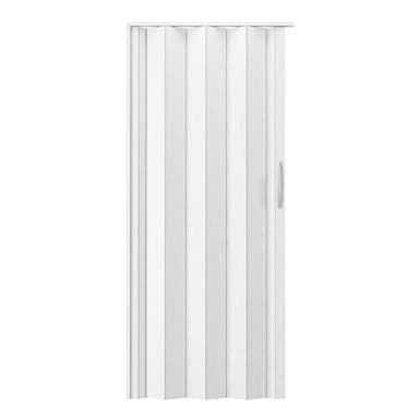 32" W Premium Foldable Accordion Doors, Double Walled Heavy Duty Folding Doors for Interior, Privacy Room Divider, White Oak