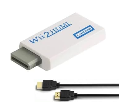 BD&M Wii to HDMI Adapter, WII to Hdmi Converter, Connect Wii Console to HDMI Display Monitor with 3.5mm Audio Supports All Wii Display Modes
