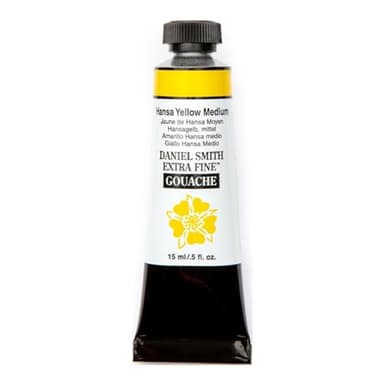 Daniel Smith Extra Fine Gouache 15ml Tubes Hansa Yellow Medium 15 ml