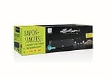 LECHUZA BALCONERA starter set (1x BALCONERA Cottage 80 granite + 1 x balcony box holder black + 12 L PON (free PON))