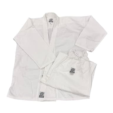 REEVO Student Single Weave Judogi Judo Gi Uniform - White, 2