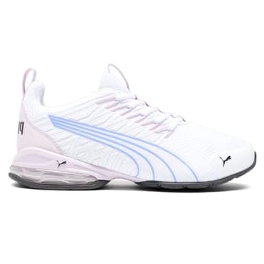 Puma Womens Voltaic Evo Cross Trainer, Puma Womens White-Blue Skies, 8