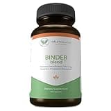 Binder Blend - Toxin Binder Supplement, Detox Capsules for a Healthy Gut - 180 Capsules - 90 Servings - 960mg Activated Charcoal & 480mg Organic Chlorella - Bloating Relief - Bentonite Clay