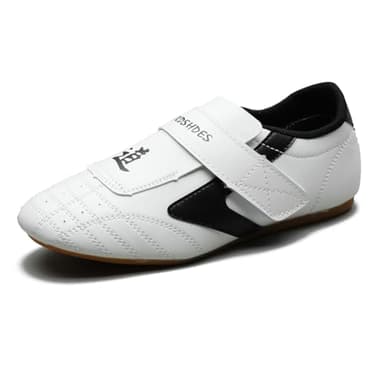 Taekwondo Shoes Martial Arts Shoes for Kids and Adults Women Kung Fu Tai Chi Sneakers Black,8 M US Women