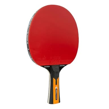 JOOLA Carbon Control Performance Ping Pong Paddles - Ergonomic Grip Handle & Vibration Control - ITTF Approved - Professional Ping Pong Paddle for Advanced Playability - Table Tennis Racket - Red
